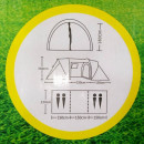 Намет 4 місна з тамбуром 2 кімнатна 2788